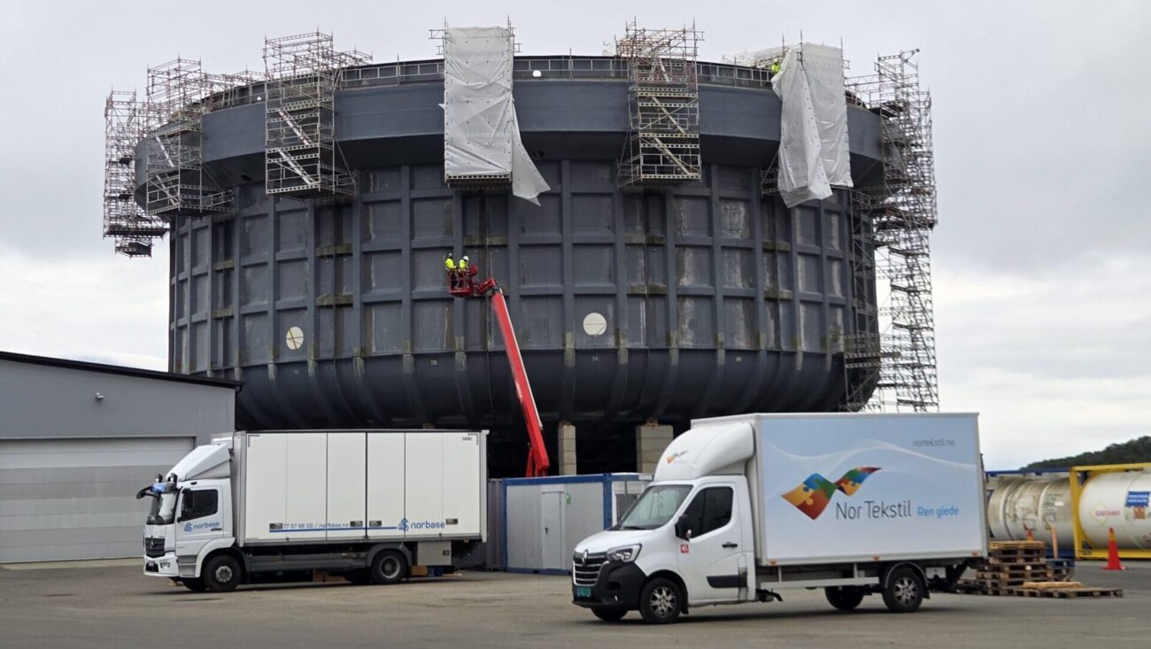 Aquafarmen under construction